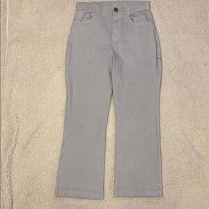 Free People Florence Railroad Stripe Crop Flare Pants 0